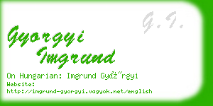 gyorgyi imgrund business card